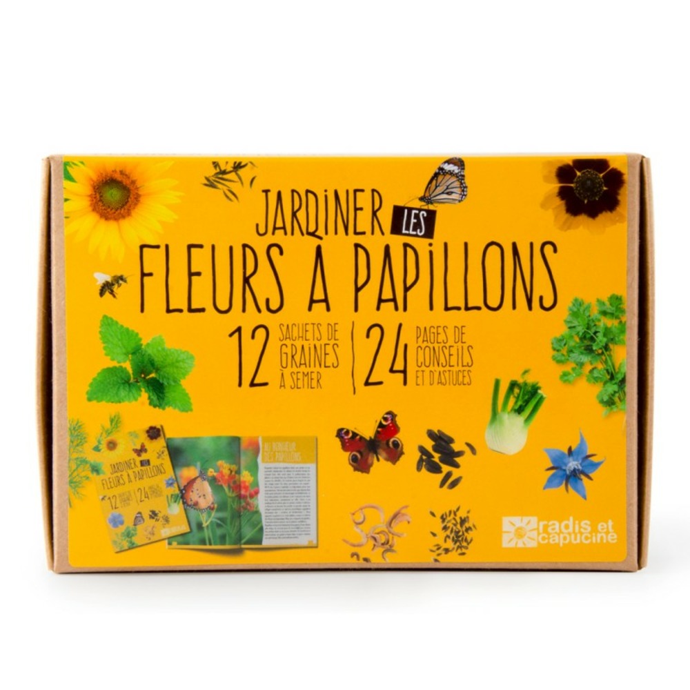 Coffret graines de fleurs à papillons
