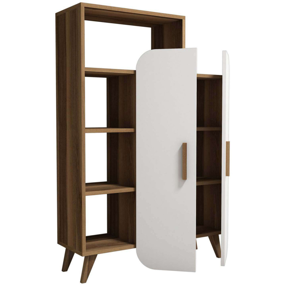 Etagère en aggloméré avec portes fermées form