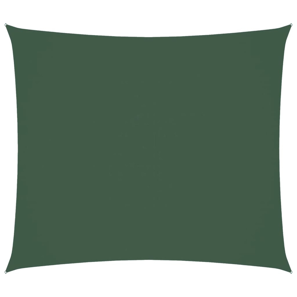 Voile de parasol tissu oxford rectangulaire 2,5x3 m vert foncé