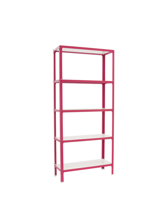 Etagère légère sans vis simonhome click wood mini 5/300 rose/blanc rose/blanc 1800x800x300 - simonrack