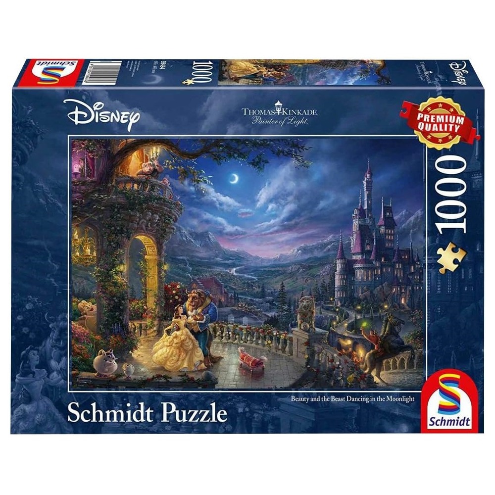 Puzzle la belle et la bête au clair de lune 1000 pcs