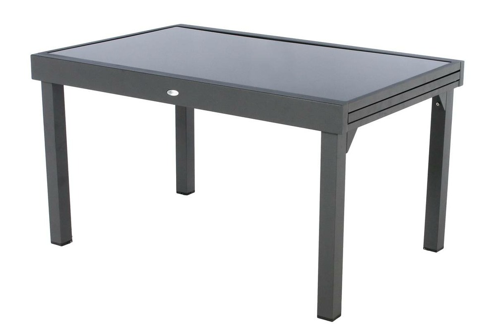 Table de jardin extensible piazza anthracite & graphite