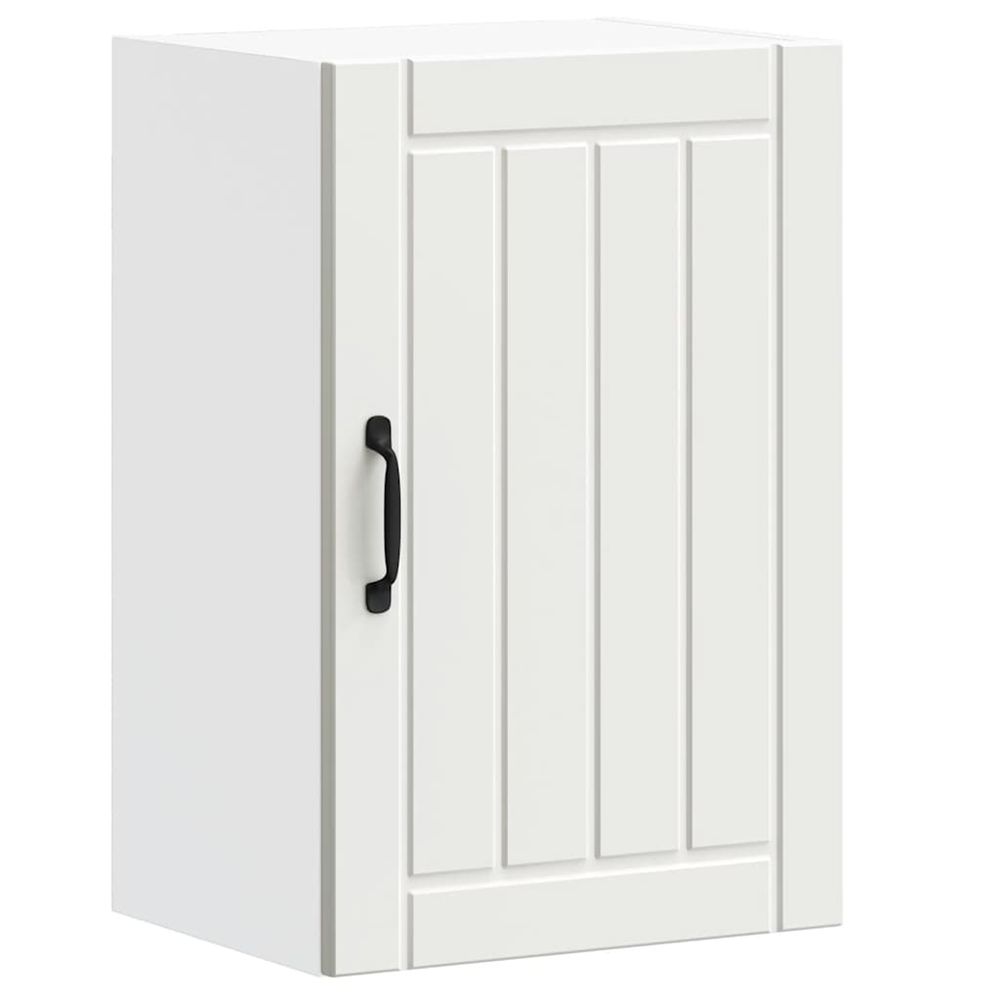 Armoire murale de cuisine lucca blanc bois d'ingénierie
