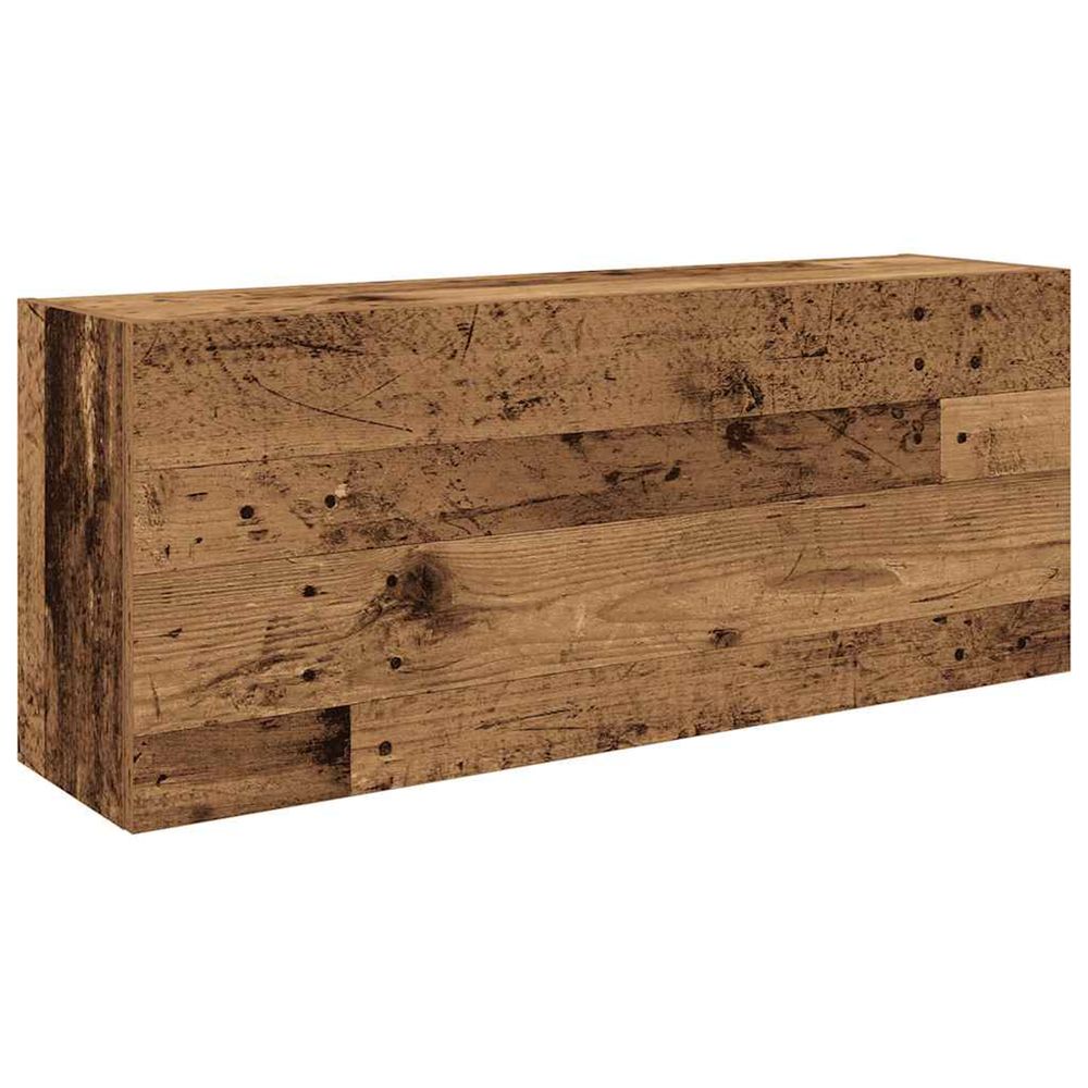 Armoire murale de bain vieux bois 100x25x40cm bois d'ingénierie