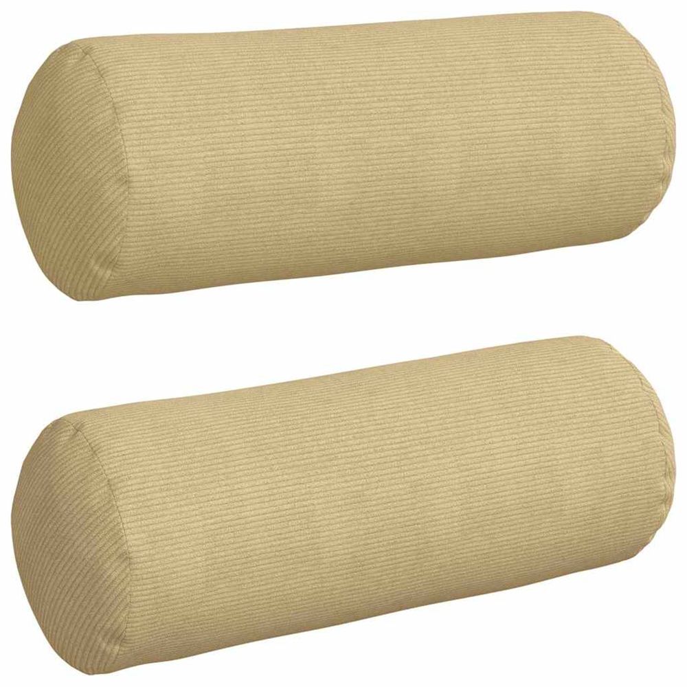 Coussins d'accent 2 pcs vert gris ø 25 x 70 cm