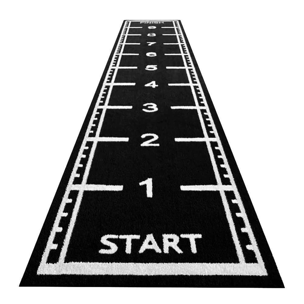 Gazon synthétique pour piste de sprint - 10 x 2 mètres - noir - 17 mm