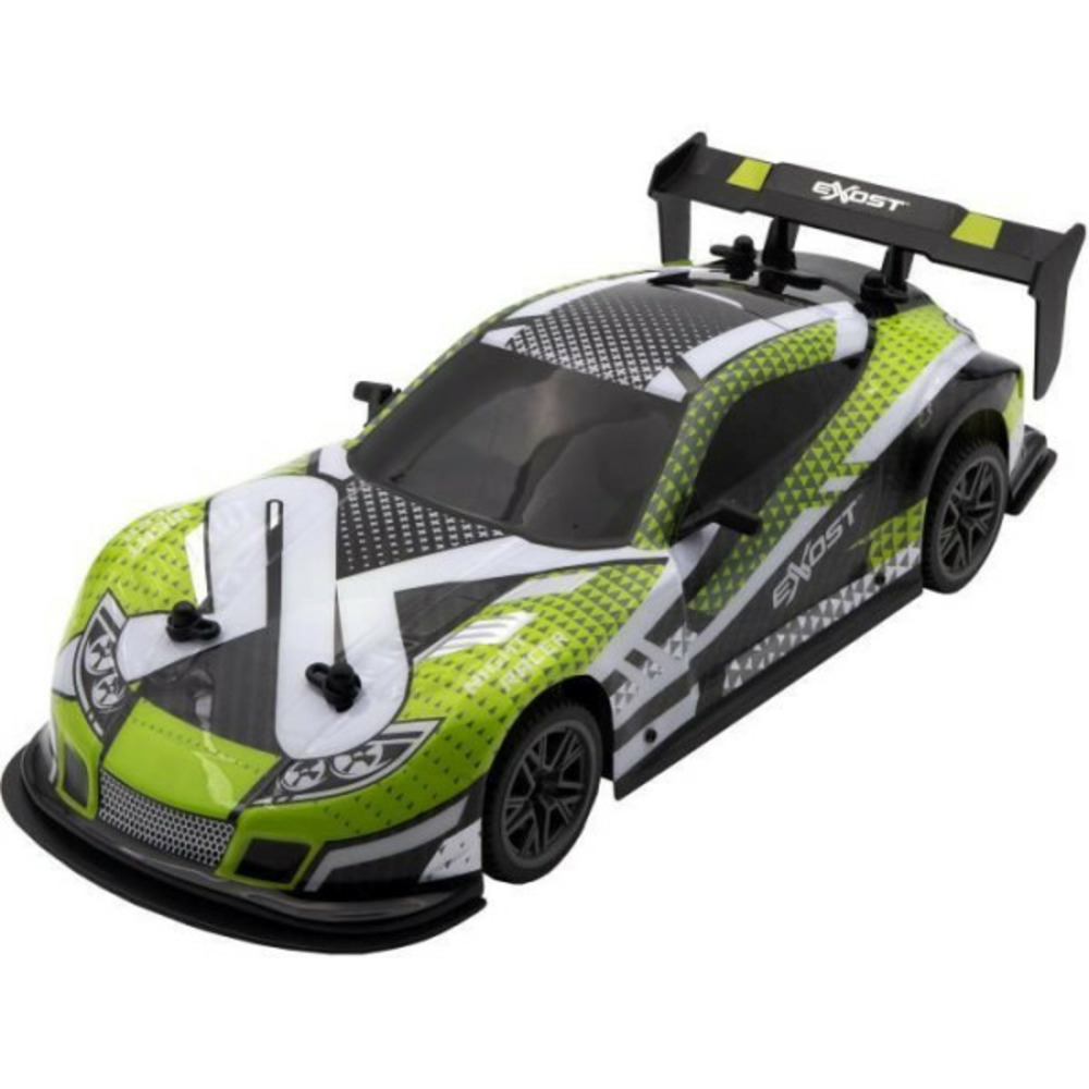 Voiture télécommandée - exost - flash light 1:14 - 15 km/h - 31 -5 cm - vert - des 5 ans