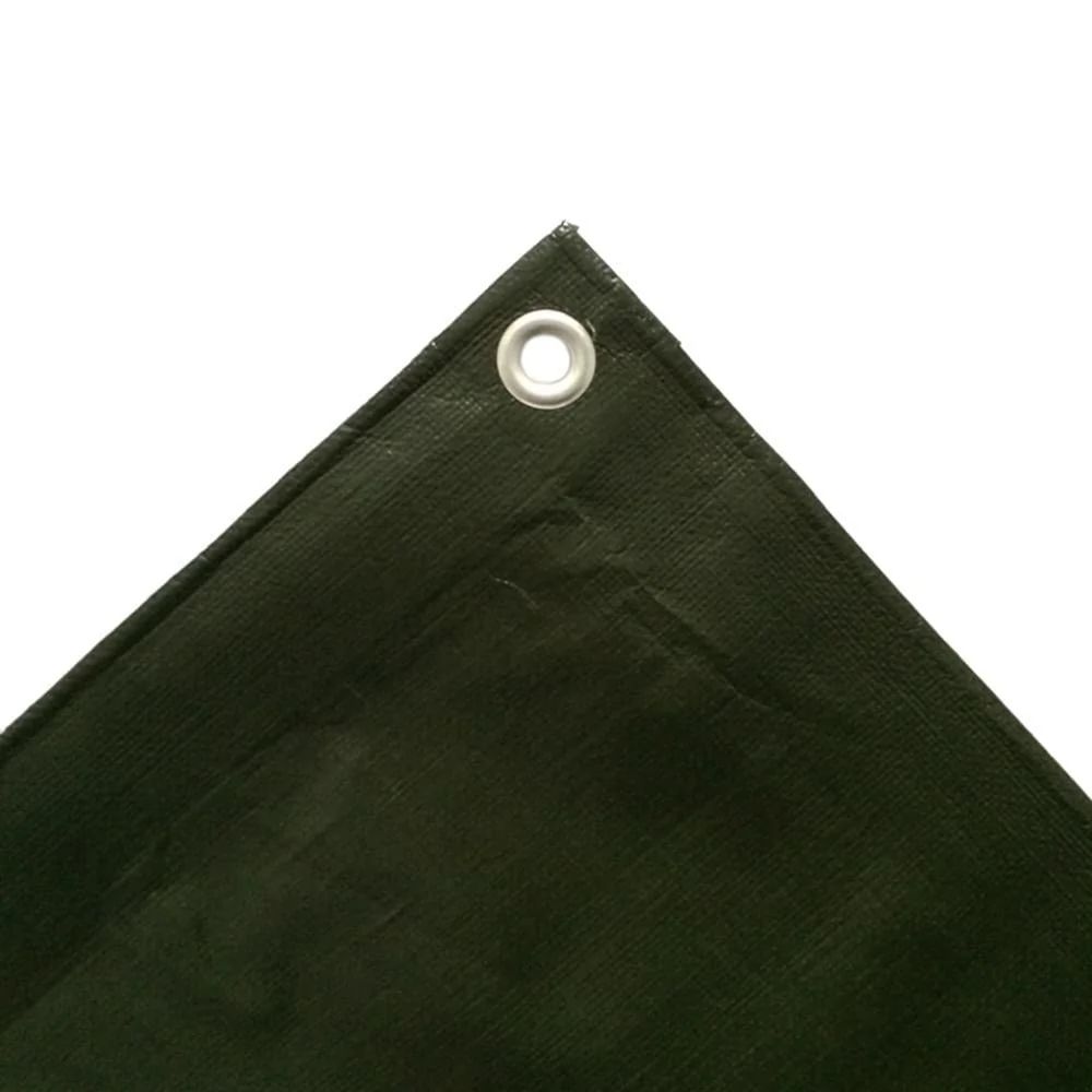 Bâche de protection verte 210g/m², 1,5x6m - étanchéité et anti-uv