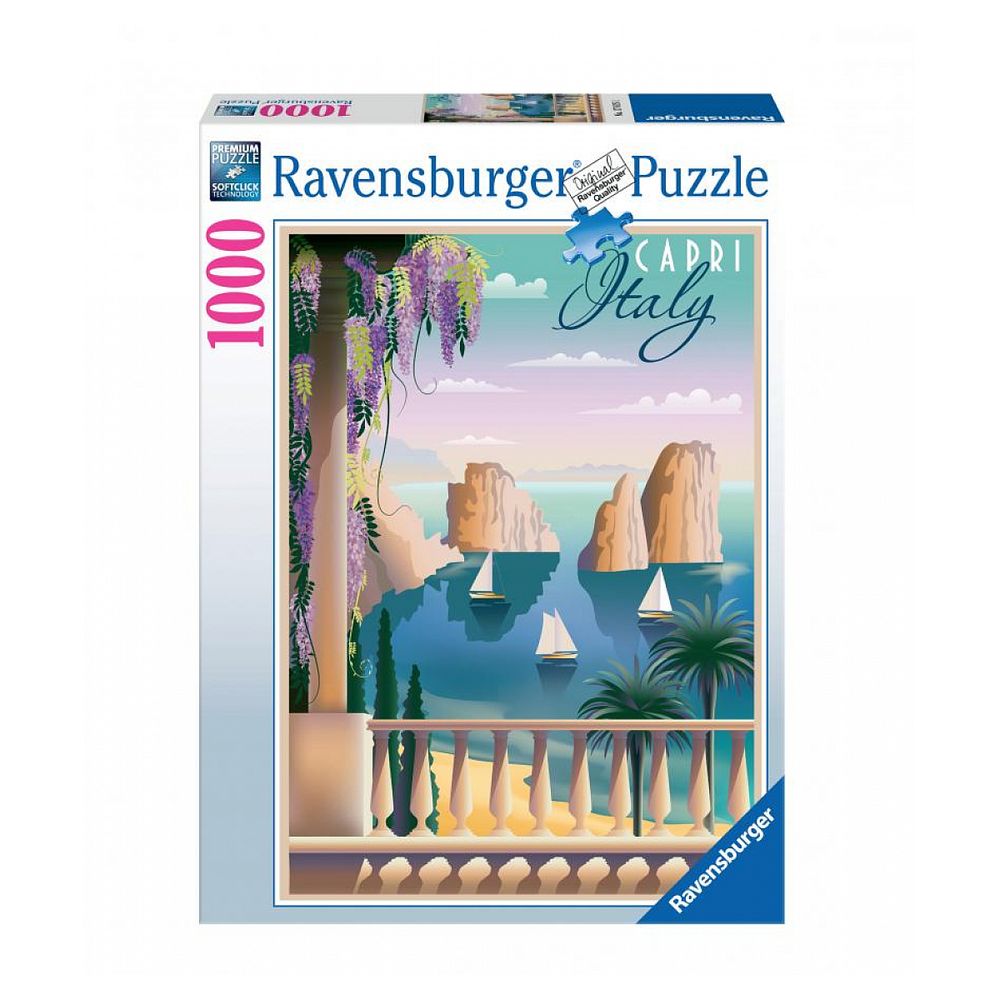Puzzle 1000 p - carte postale de capri