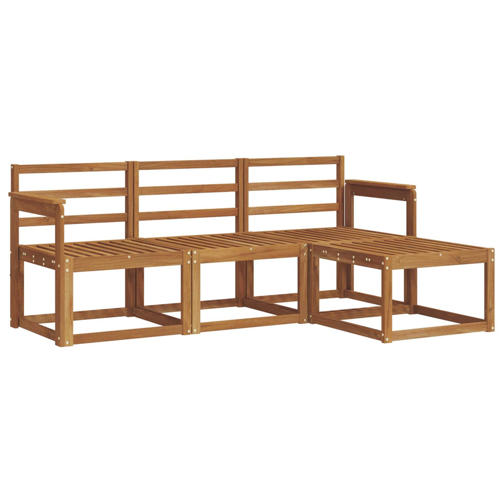 Ensemble de canapés d'extérieur 4 pcs naturel