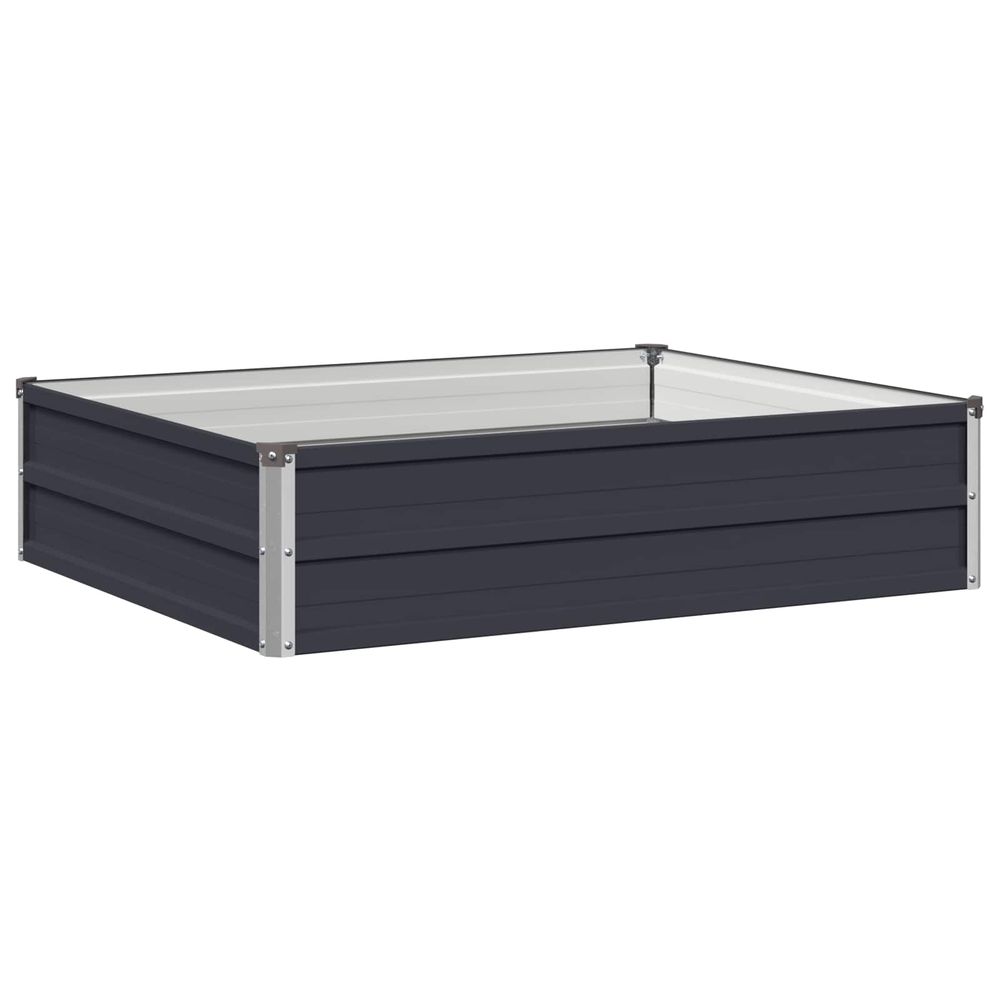 Jardin surélevé anthracite 100 x 80 x 24 cm
