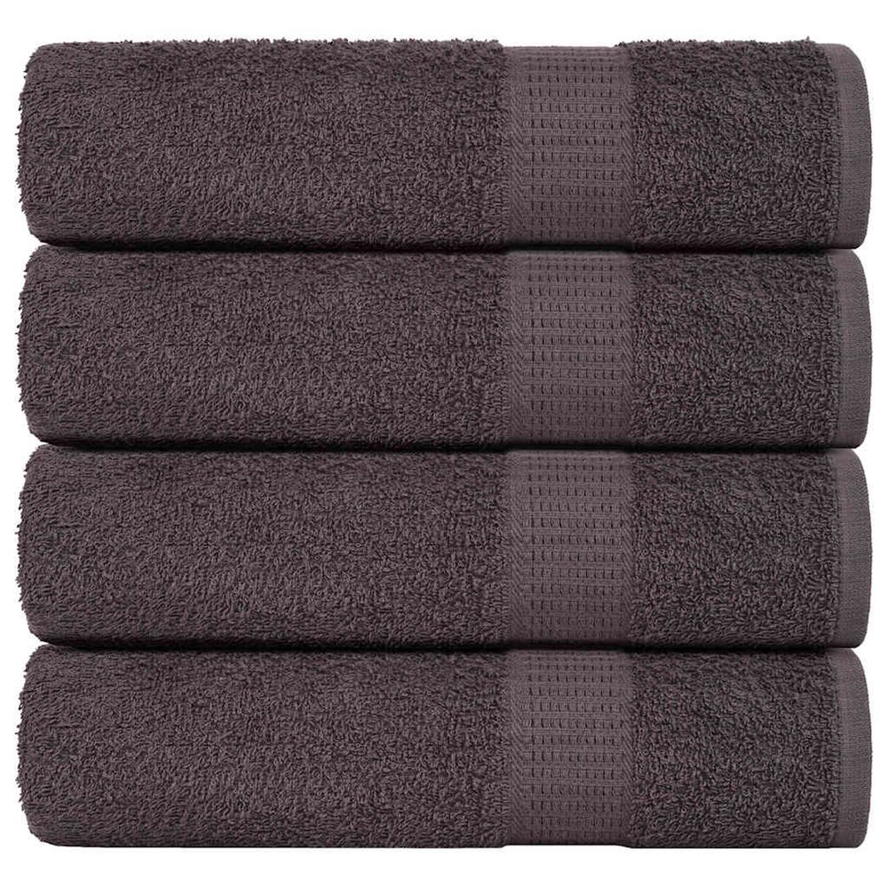 Serviettes de douche frogn 4 pcs anthracite 70x140 cm 360 g/m²