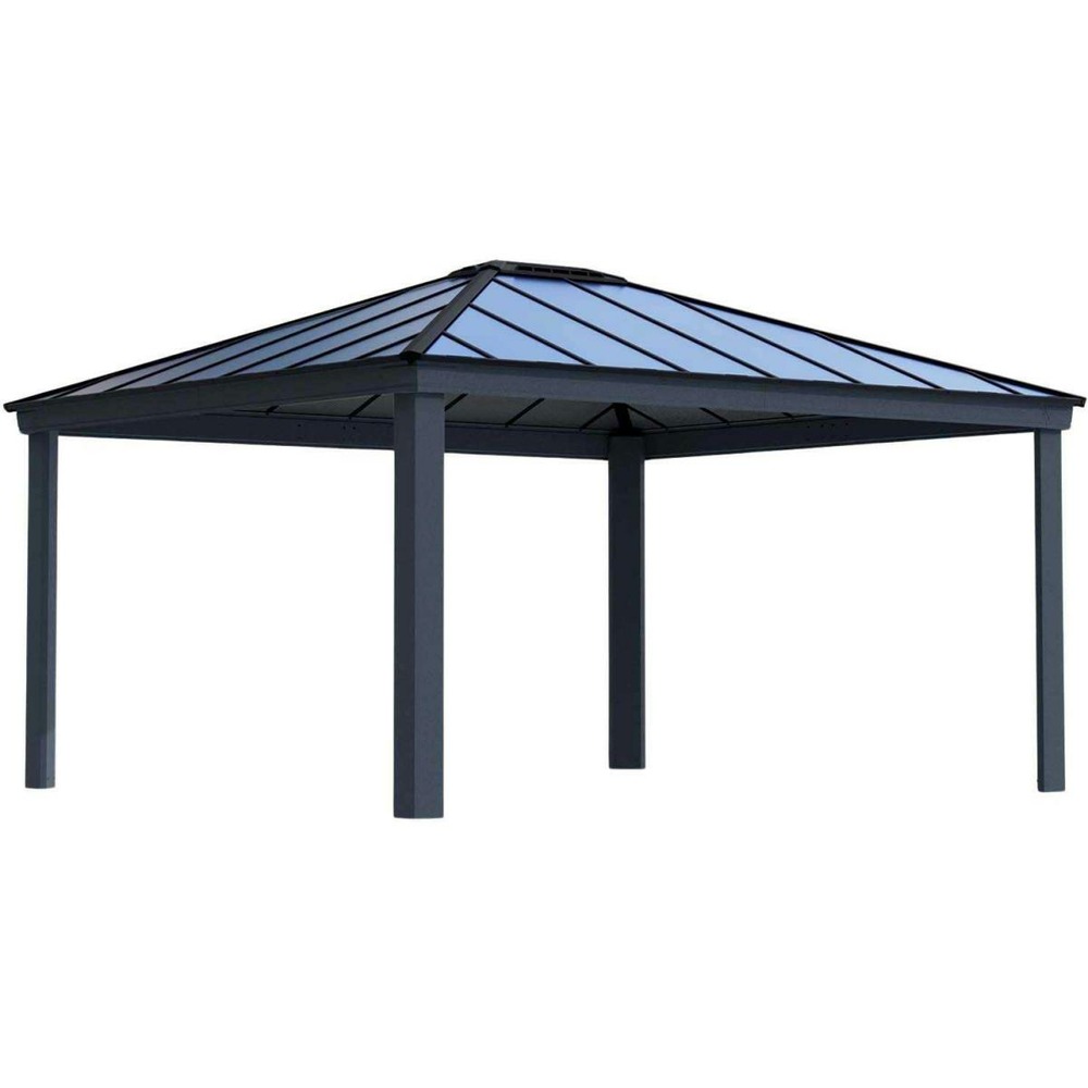 Carport en aluminium et polycarbonate colorado 4. 3 x 5 m