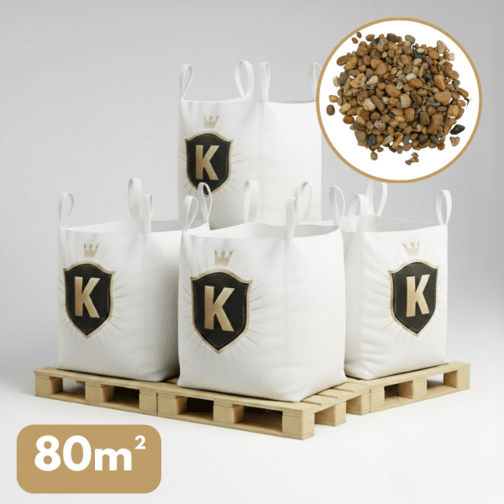 Galet jaune 10/16 mm – pack 4 big bag +/- 1,5t – 80 m²