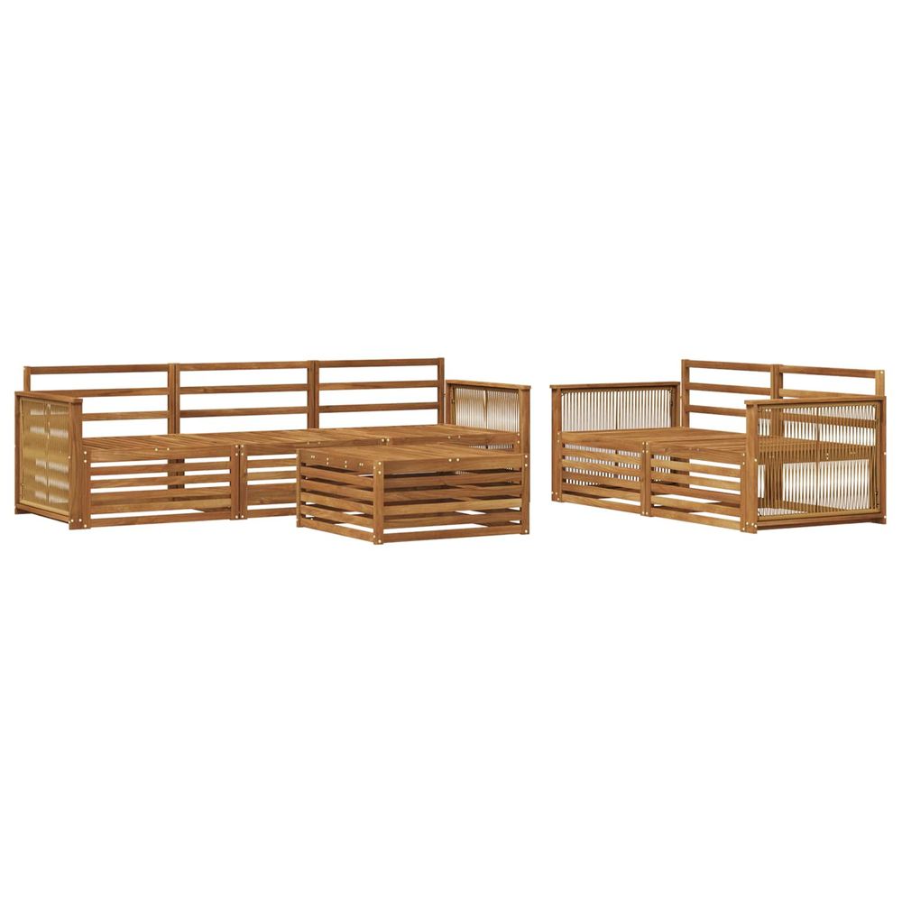 Ensemble de canapés d'extérieur 6 pc naturel