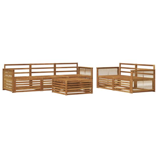 Ensemble de canapés d'extérieur 6 pc naturel