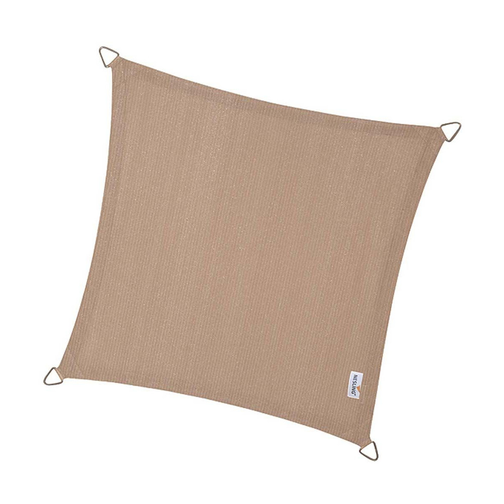 Voile d'ombrage carrée coolfit sable 5 x 5 m