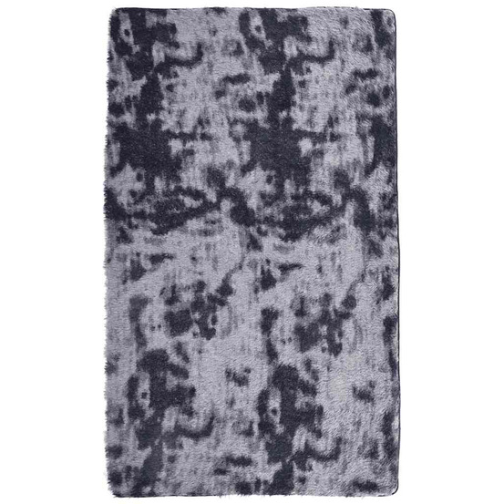 Tapis shaggy à poils longs navarra gris foncé 60x100 cm