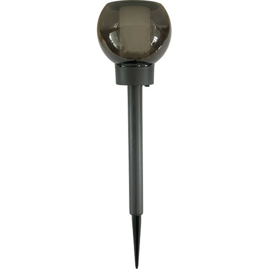 Lanterne solaire - - g2625 - effet flamme naturelle - 12 led smd - ambrée - ø 10,5 cm - h 41 cm - 4 lumens