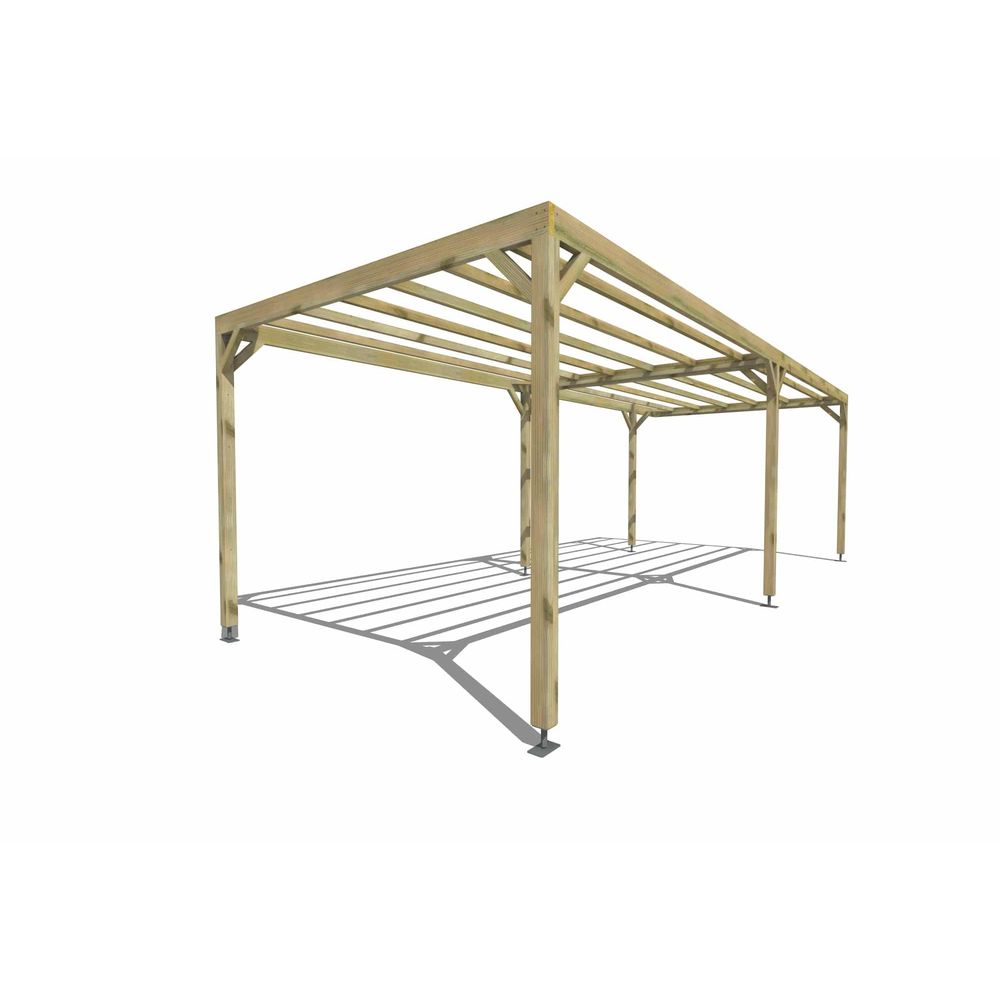 Pergola bois • 8m x 3m • indépendante • sens largeur • livraison comprise