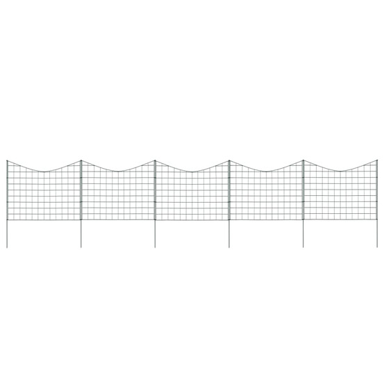Ensemble de clôture de jardin voûtée plus basse 77,5x64 cm vert