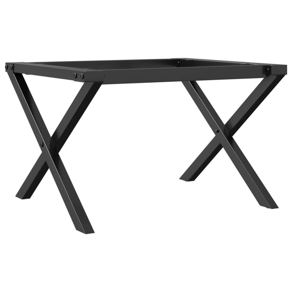 Pieds de table basse cadre en x 50x40x38 cm acier