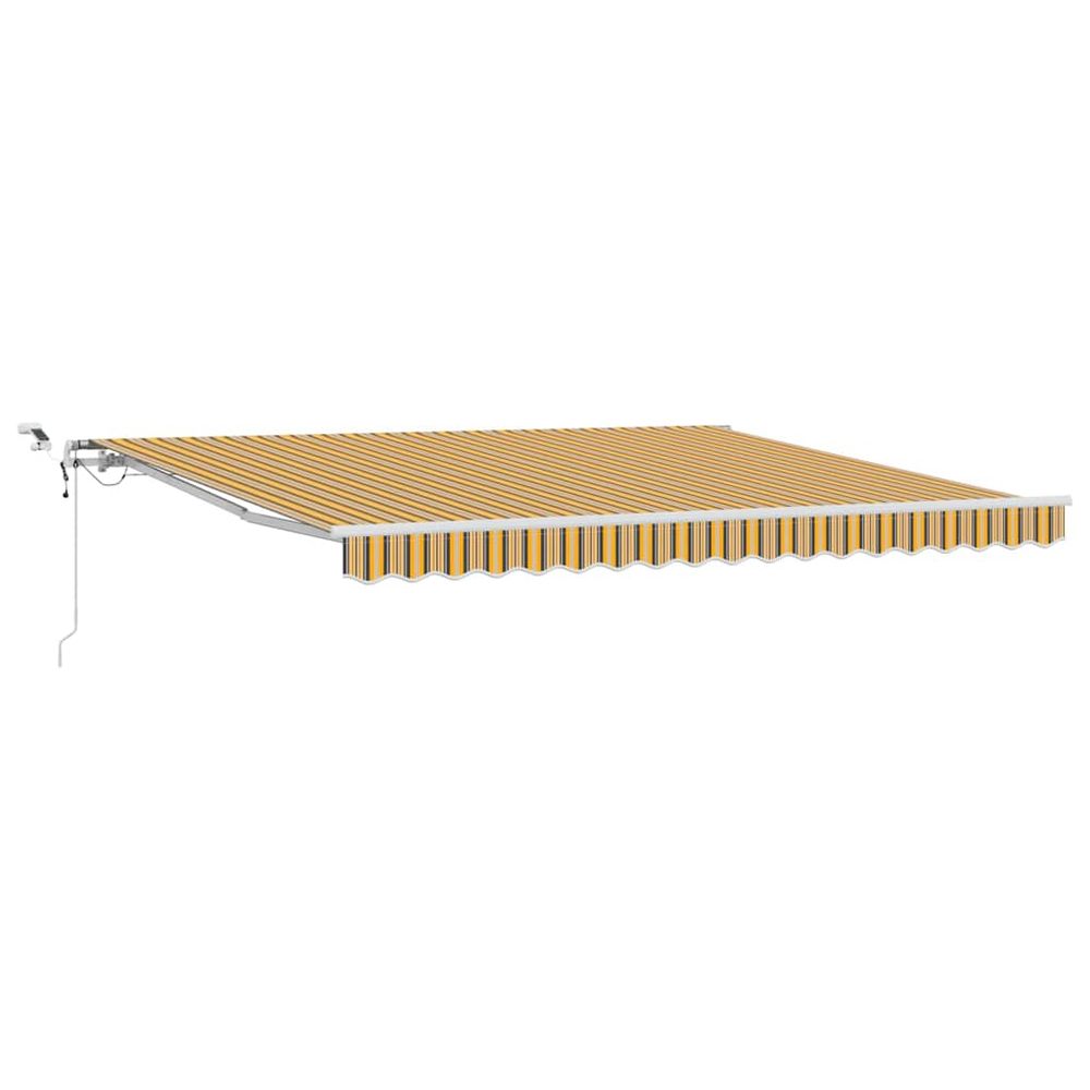 Auvent rétractable multicolore 400 × 350 cm polyester