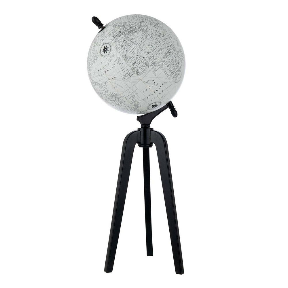 Globe sur pied en bois 