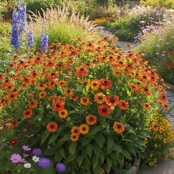 Hélénie flamenco, helenium godet - 5/20 cm