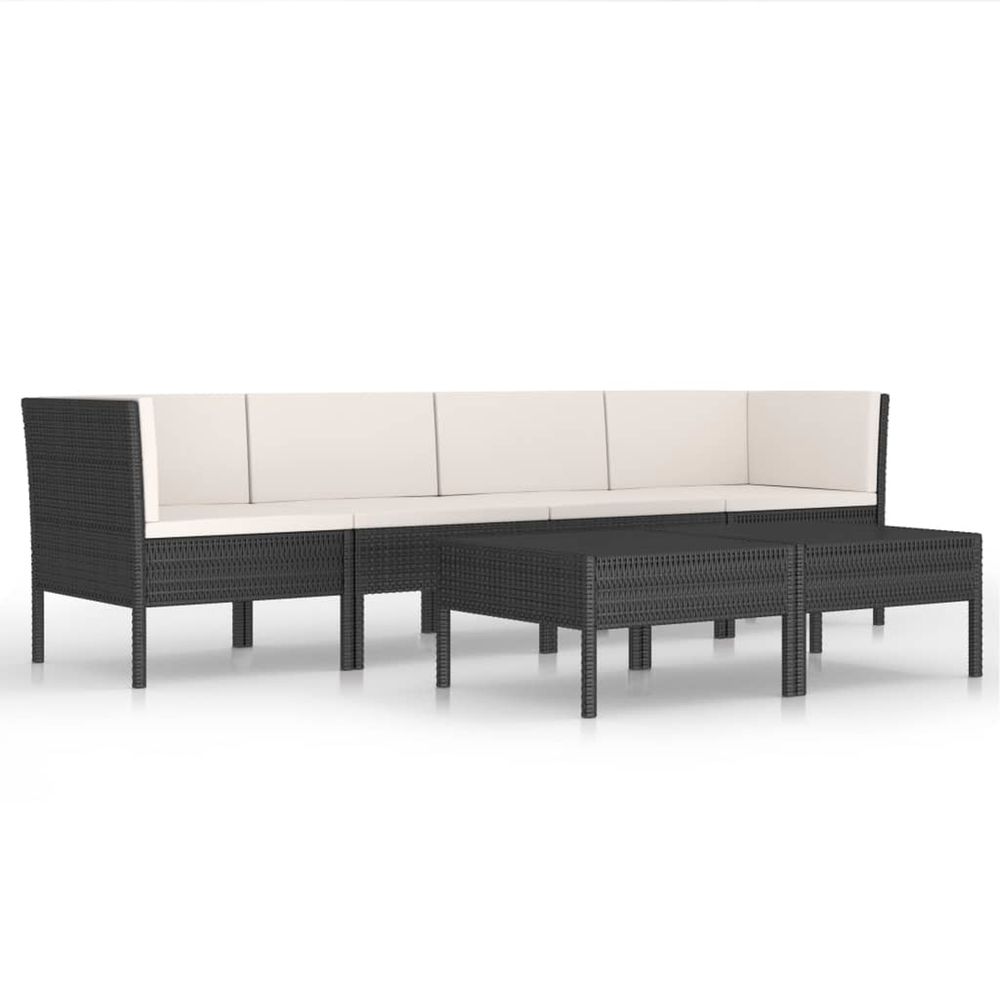 Salon de jardin 6 pcs avec coussins
