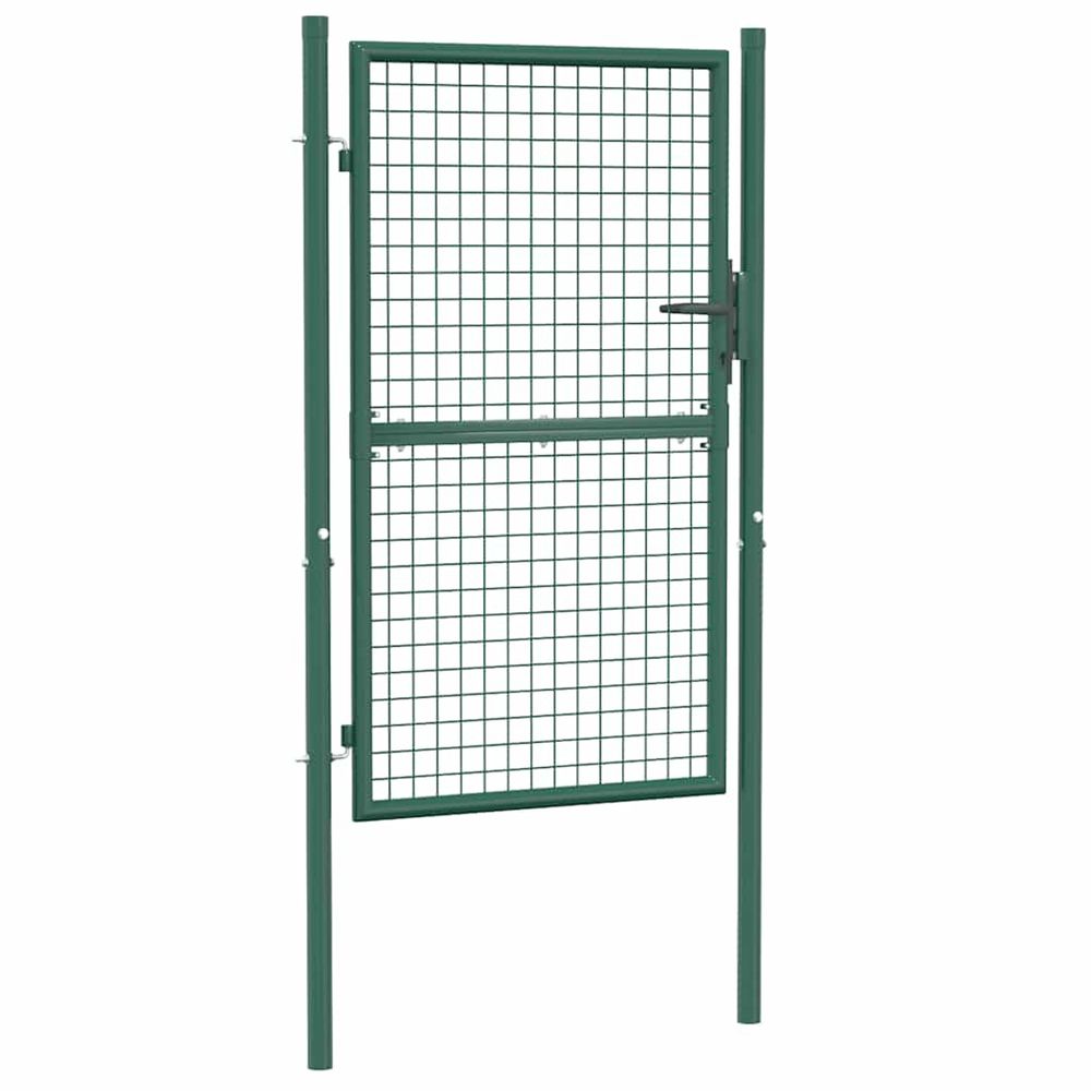 Portail de clôture en acier 100x150 cm vert