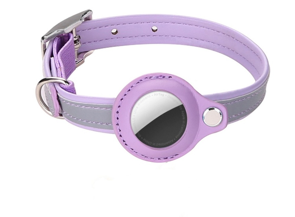 Modèles compatibles airta - collier anti-perte pour chat violet