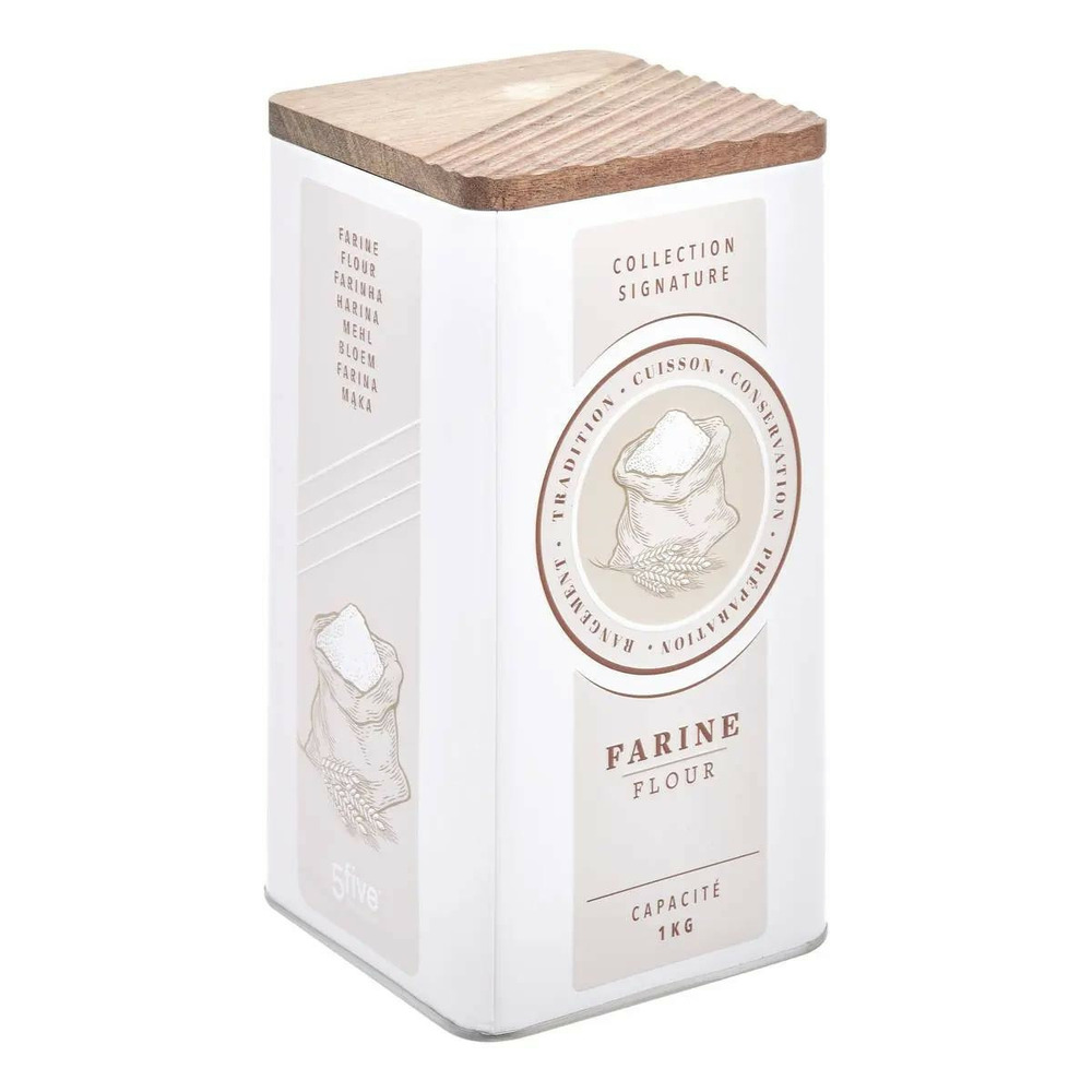 Boîte à farine en métal 