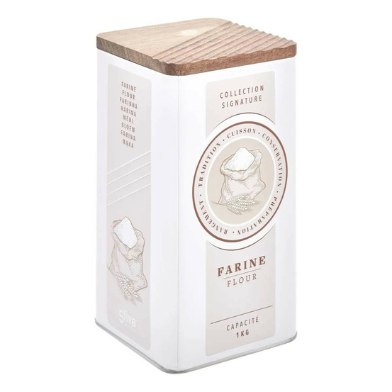 Boîte à farine en métal