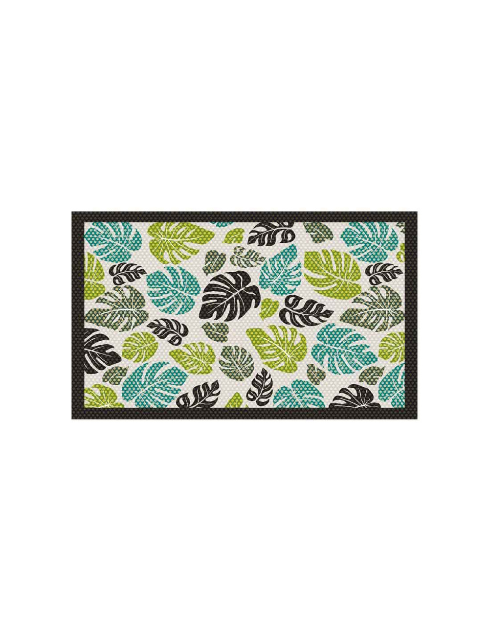 Tapis velvet summerleafs 3 45 x 75 cm tapis velvet summerleafs 3 45 x 75 cm - mercury