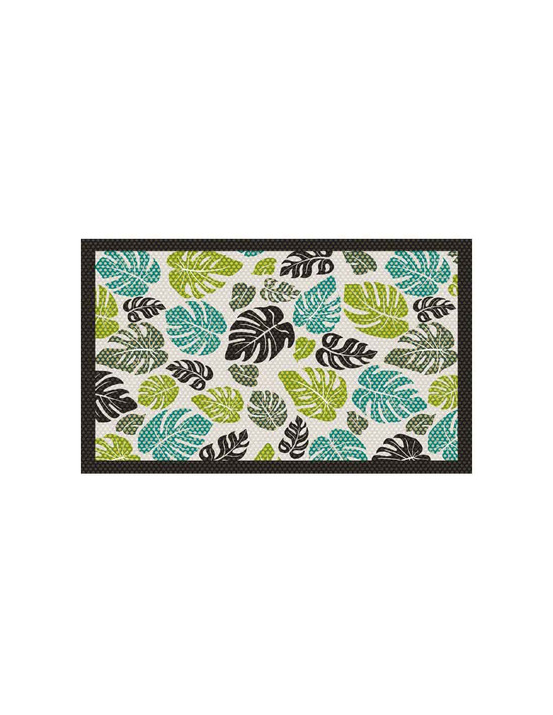 Tapis velvet summerleafs 3 45 x 75 cm tapis velvet summerleafs 3 45 x 75 cm - mercury