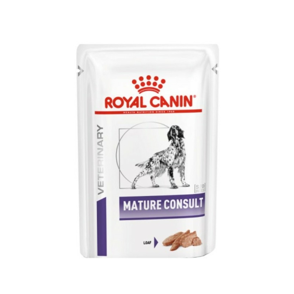 Patée chien veterinary dog mature consult (sachet 12x100g) - royal canin 12 x 85g