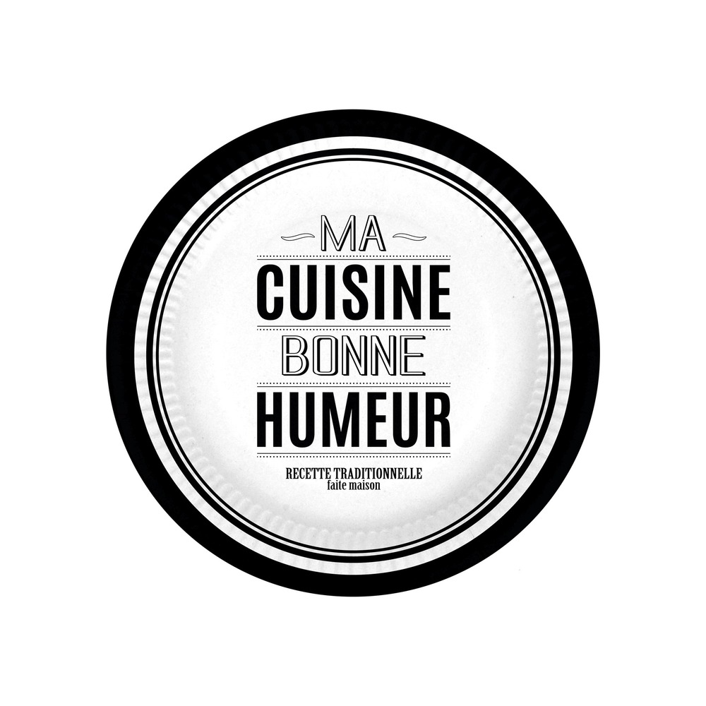 Set de 10 assiettes en carton à dessert ma cuisine