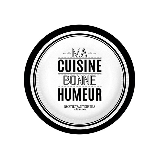 Set de 10 assiettes en carton à dessert ma cuisine