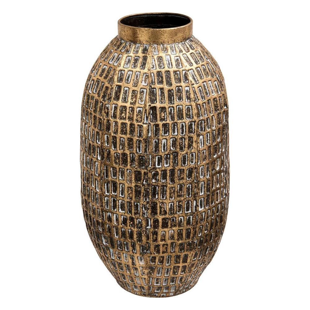 Vase déco en métal 