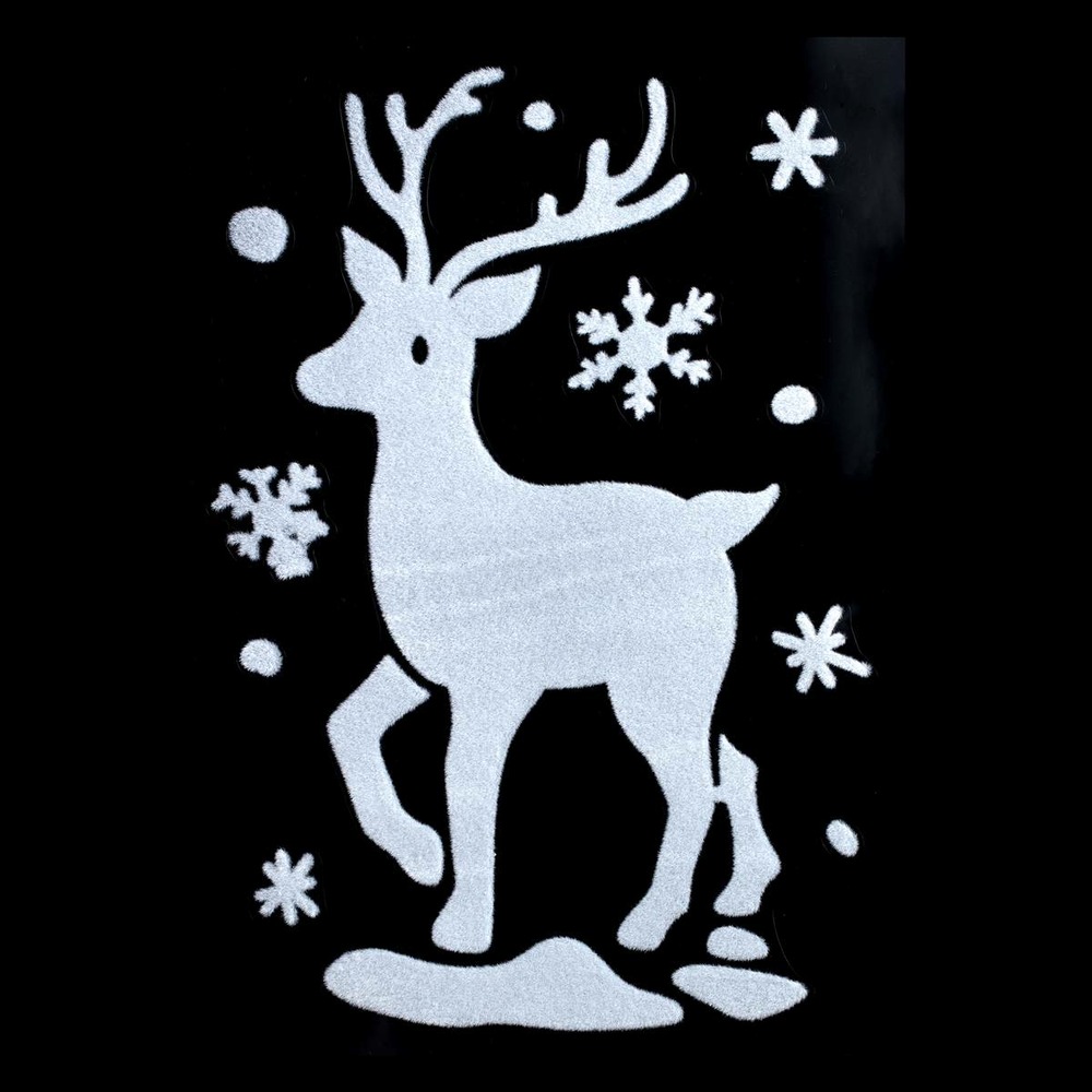 Stickers floquée personnalisé 28 x 40 cm