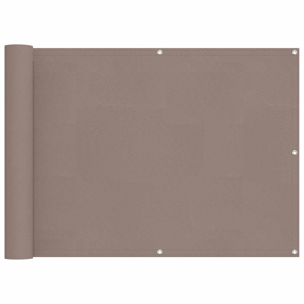 Écran de balcon 75 x 200 cm oxford alu enduit de pu