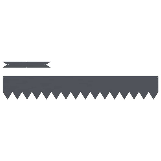 Bordure de pelouse 20 pcs anthracite 100 x 0.05 x 20 cm