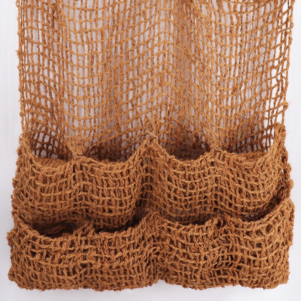 9 sacs à plantes, tissu en fibres de noix de coco, 8 sacs, natte pour bordure de bassin pour liner de bassin