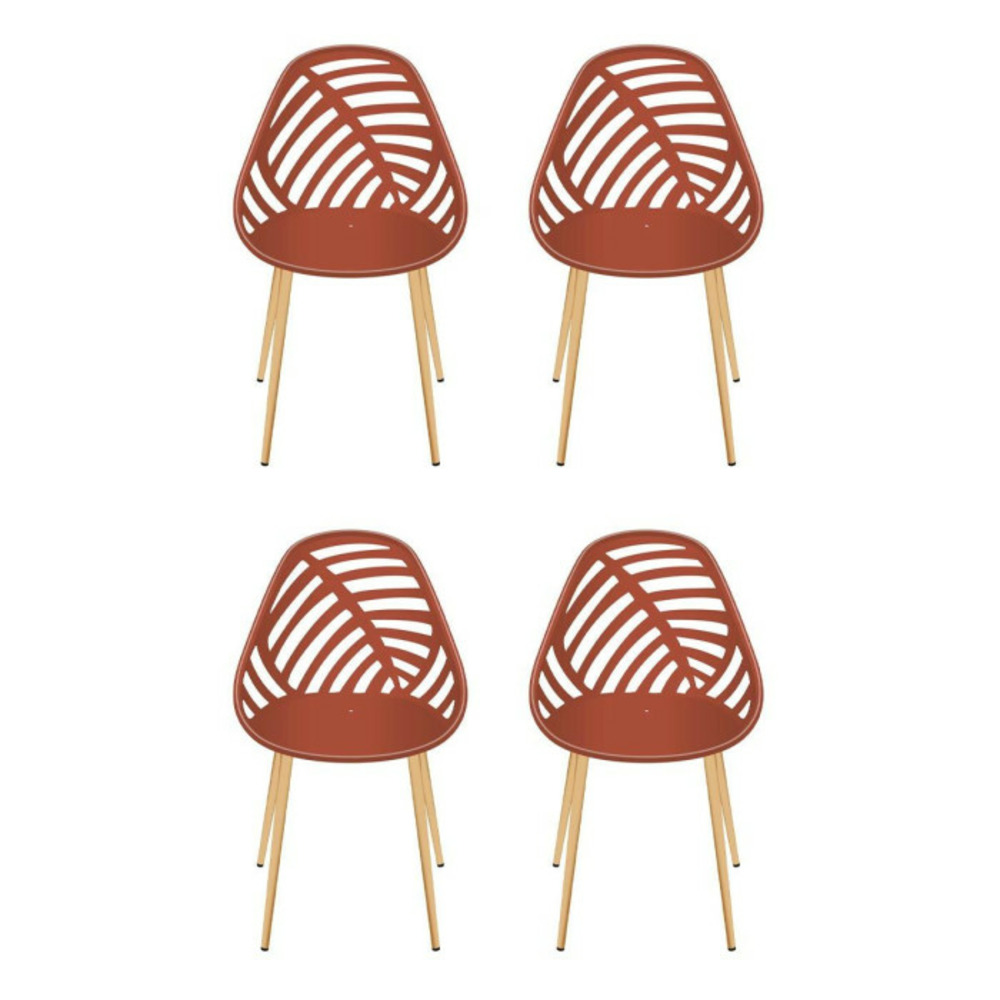 Lot de 4 chaises de jardin 