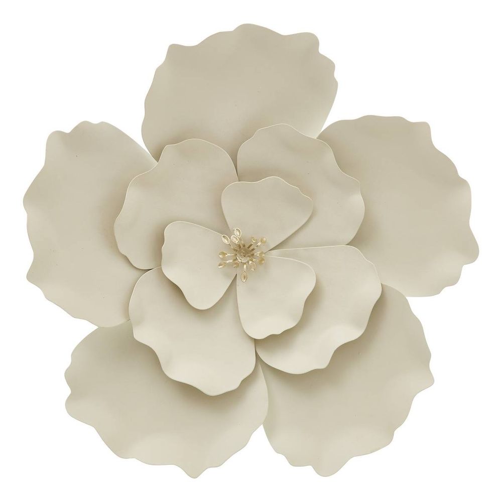 Décoration murale flok 29x29cm beige