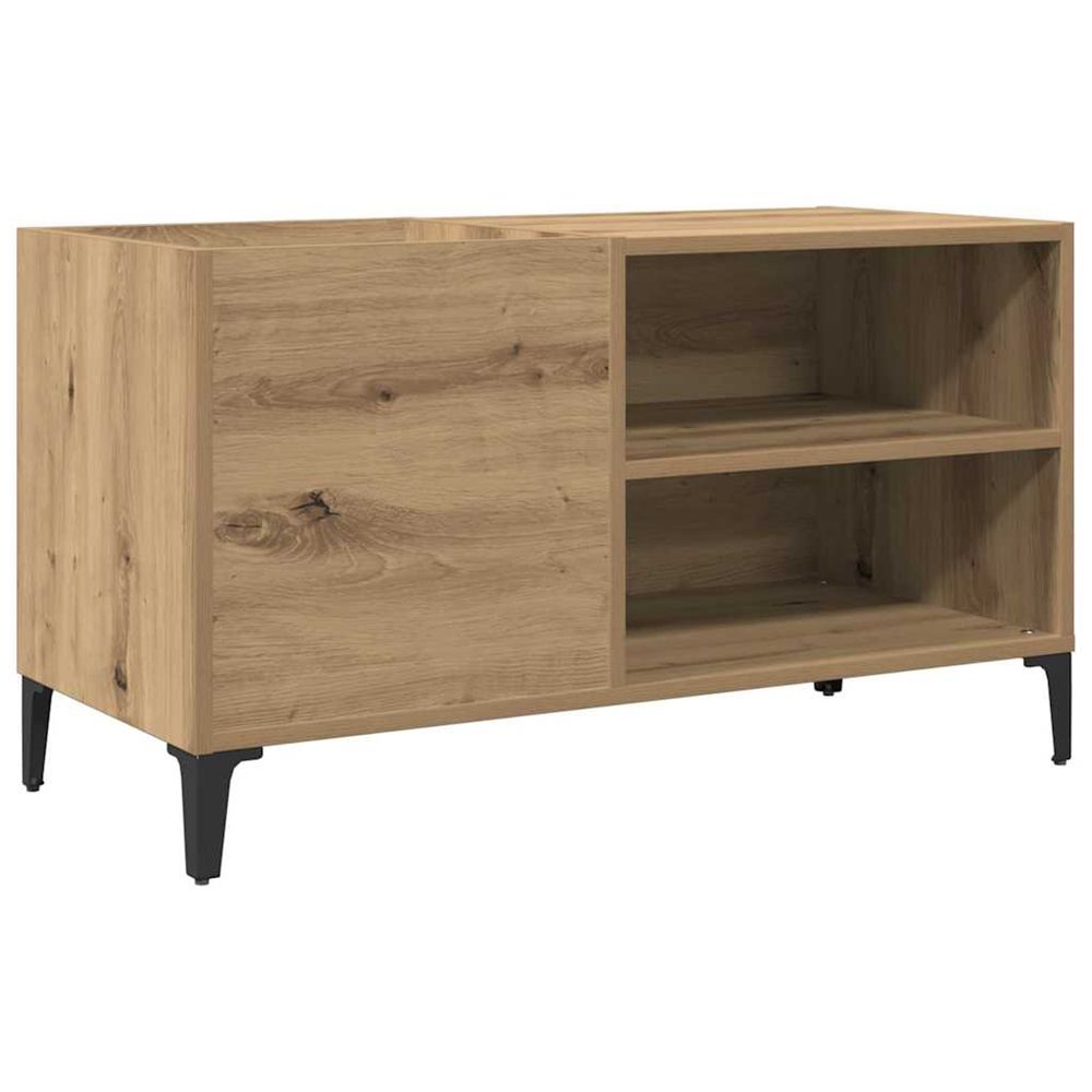 Armoire à disques chêne artisanal 84,5x38x48 cm bois ingénierie