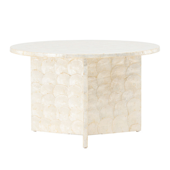 Table basse en capiz