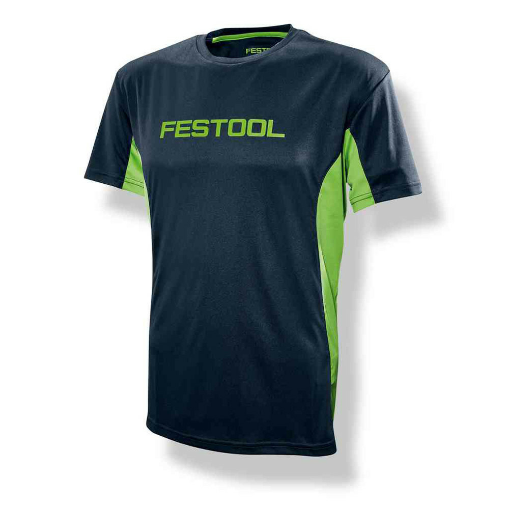 Tee shirt de sport pour homme bleu foncé vert xl festool 204005