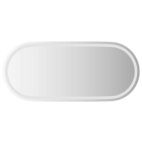 Miroir de salle de bain à led 100x45 cm ovale